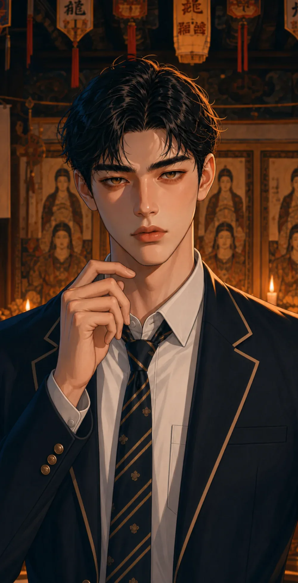 The mysterious man at the shrine