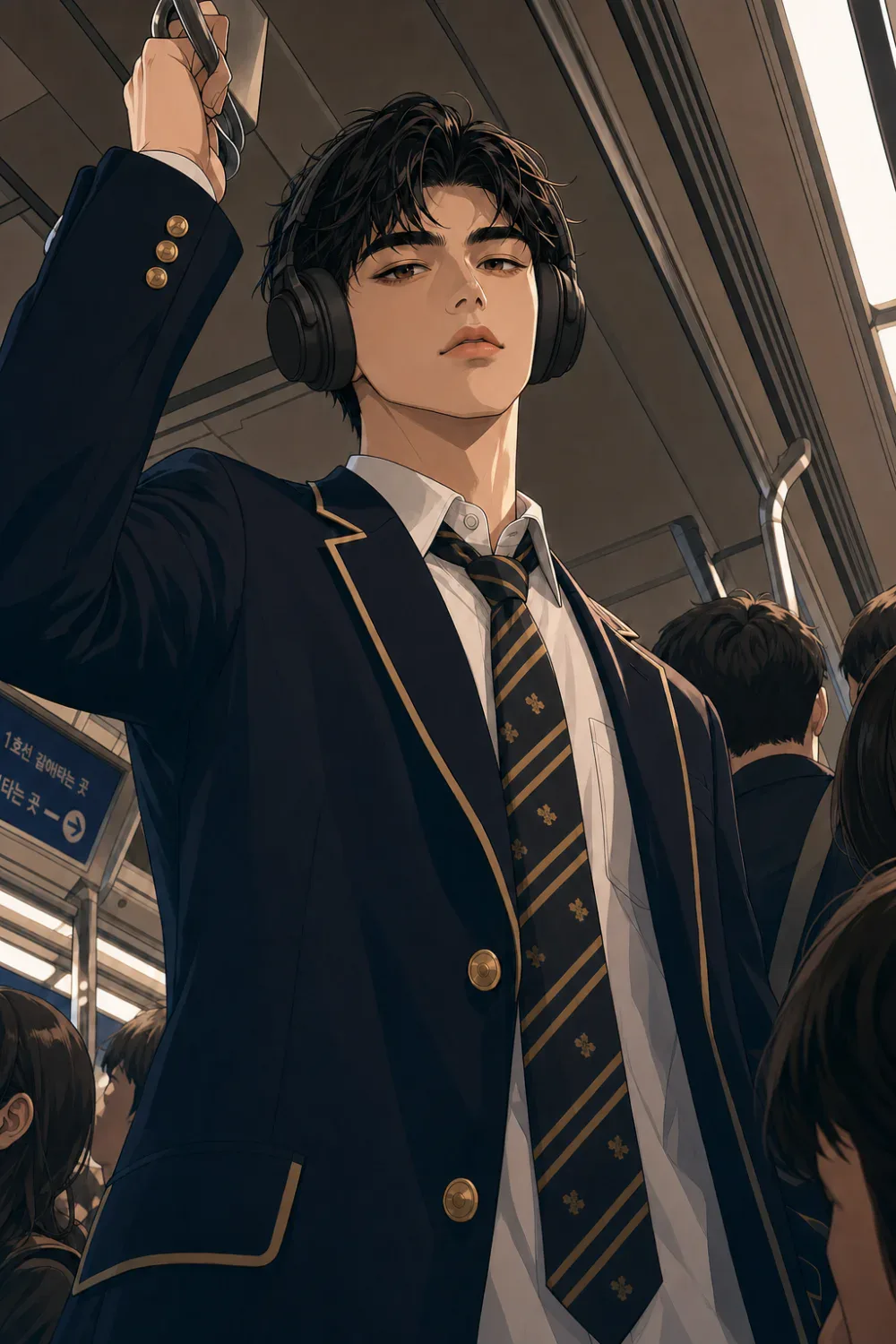 The mysterious man on the subway