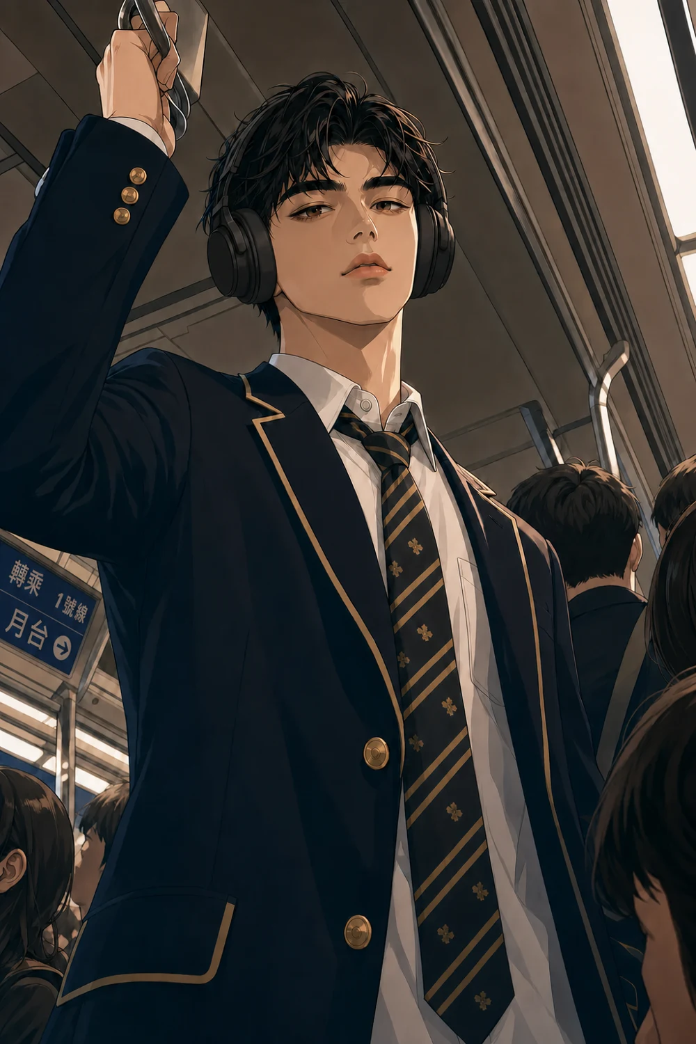 地鐵裡的神秘男子