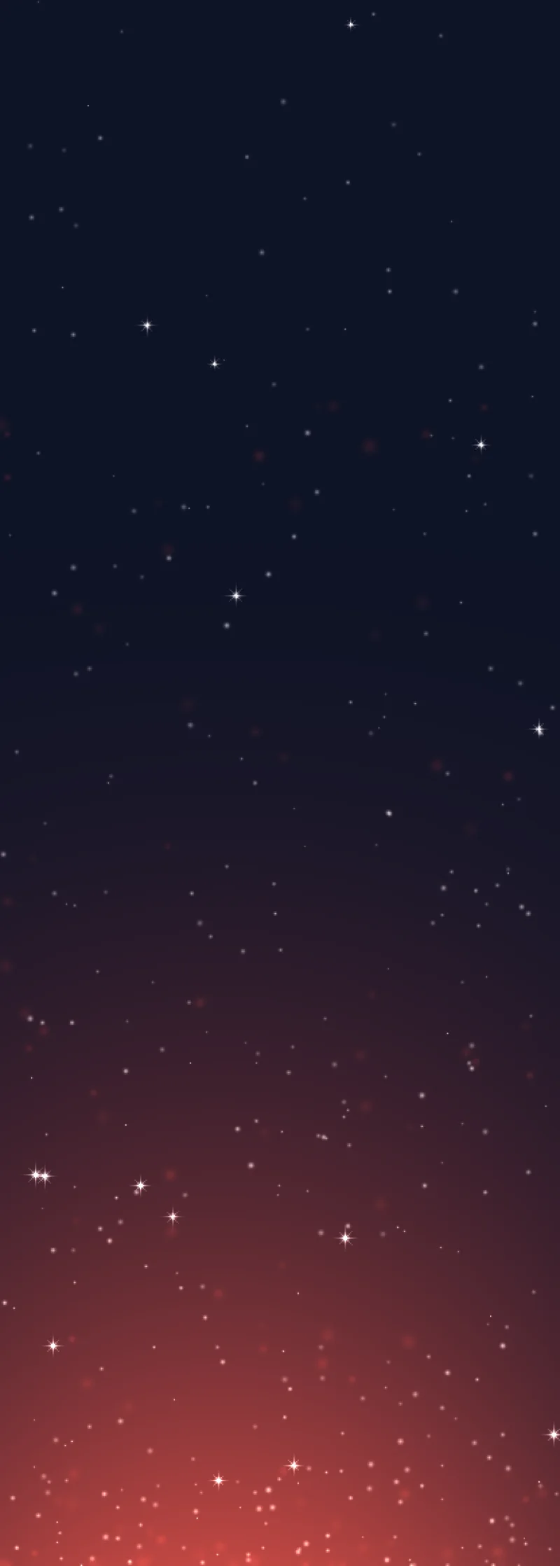 A star-filled night sky
